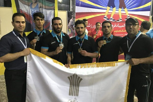 نایب‌قهرمانی تیم کشتی دانشجویان دانشگاه علمی کاربردی در المپیاد ورزشی دانشجویان